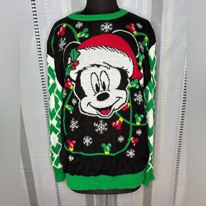 Disney Green and Black Sweater